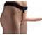 SM Hollow Silicone Dildo Strap-On - Beige