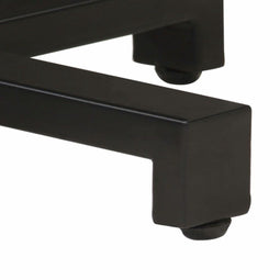 vidaXL - Bartafel - vierkant - 50x50x110 - cm - ruw - mangohout