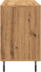 vidaXL - Dressoir - 100x36x60 - cm - bewerkt - hout - artisanaal - eikenkleurig