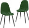 vidaXL - Eetkamerstoelen - 2 - st - fluweel - donkergroen