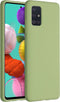 Accezz Hoesje Geschikt voor Samsung Galaxy A51 Hoesje Siliconen - Accezz Liquid Silicone Backcover - Groen