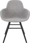 Zuiver Albert Kuip Soft Eetkamerstoelen armleuning Grijs - Set van 2