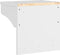 vidaXL - Wandkapstok - SANDNES - wit - 43x30x42 - cm - massief - grenenhout