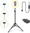Infinity Goods Ring Light - LED - 3 Kleuren - Verstelbaar Statief Tot 186cm - Zwart