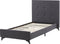 Beliani AMBASSADOR - Eenpersoonsbed - Grijs - Kunststof