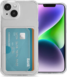 iMoshion Hoesje Geschikt voor iPhone 14 Pro Hoesje Met Pasjeshouder - iMoshion Softcase Backcover met pashouder 3.0 - Transparant