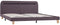 vidaXL - Bedframe - met - LED - zonder - matras - stof - taupe - 150x200 - cm
