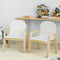 SoBuy KMB24-Wx2 - Kinderstoel Set van 2 - Verstelbare zithoogte 23-35 cm - Wit (2 stuks)