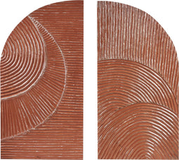 Beliani MUSI - Wanddecoratie - Rood - MDF