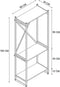 KAST ALEXANDRA HOUSE LIVING - BERT_AR0360 - ZWART EK METAAL - HOUT MDP - 66 X 160 X 34 CM - INDUSTRIAL - 3 PLANKEN