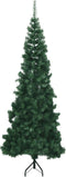 vidaXL - Kunstkerstboom - hoek - 180 - cm - PVC - groen