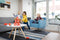 BS Toys Blikgooien - Werpspel met 10 Blikken en 3 Pittenzakken - Buitenspeelgoed - Rood (10 stuks)