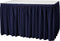 Handelgigant.nl Tafelrok Plissé - 100% polyester - Machinewasbaar - Donkerblauw (1 stuk)