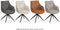 MX Sofa - Colin – Eetkamerstoelen – Cognac – Set van 2