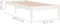 vidaXL - Bedframe - massief - hout - wit - 90x190 - cm