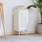 vidaXL - Kastdeur - louvre - design - 61,5x29,5 - cm - wit