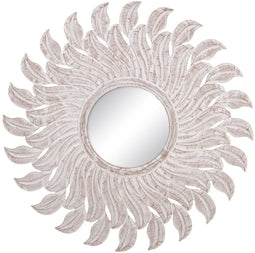 Wandspiegel Wit 80 x 1,75 x 80 cm