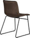PoleWolf - Ripple stoel - Velvet - Espresso - Set van 4