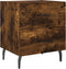 vidaXL - Nachtkastje - 40x35x47,5 - cm - bewerkt - hout - gerookt - eikenkleurig