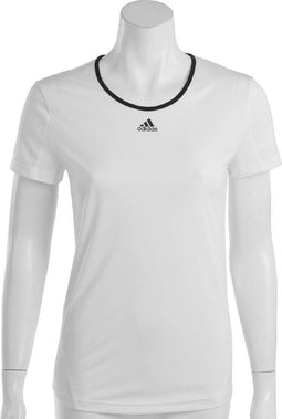 adidas Response Classical T - Sportshirt - Dames - Maat XL - Wit;Zwart