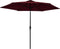 vidaXL - Parasol - met - metalen - paal - 300 - cm - bordeauxrood