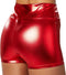 Dressforfun Metallic hotpants - Verkleedkleding - Glanzende afwerking - Rood S