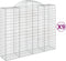 vidaXL - Schanskorven - 9 - st - gewelfd - 200x50x160/180 - cm - ijzer