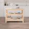 vidaXL - Werkbank - 78,5x50x80 - cm - massief - grenenhout - wit