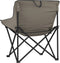 vidaXL Campingstoelen 2 st met vakje inklapbaar grijs