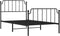 vidaXL - Bedframe - met - hoofd- - en - voeteneinde metaal - zwart - 100x190 - cm