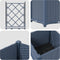 vidaXL - Tuinplanter - met - Trellis - Grijs - 40x40x143 - cm