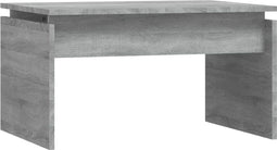 vidaXL - Salontafel - 68x50x38 - cm - bewerkt - hout - grijs - sonoma - eiken