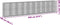 vidaXL - Schanskorf - 950x100x200 - cm - gegalvaniseerd - ijzer - zilverkleurig