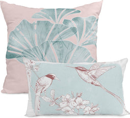 Set van kussenhoesjes HappyFriday Chinoiserie Multicolour 2 Onderdelen