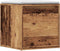 vidaXL - Opbergbox - met - lade - 40,5x40x40 - cm - bewerkt - hout - oud - houtkleurig