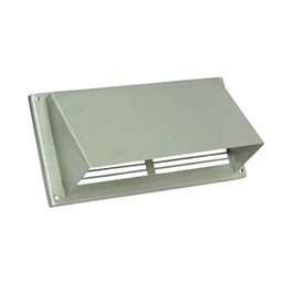 Nedco Buitenrooster RVS - Ventilatierooster - 220 x 90 mm binnenmaat - Zilver