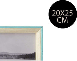 Fotolijsten Blauw Lichtbruin Kristal Hout MDF (3 x 27 x 22 cm)
