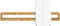 Furnilux Samba - Wandmeubel - Deels open deels dichte kast - Wit eiken - 35x270x112cm