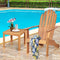 Coast Buiten Hout Adirondack Stoel 69x88x103 cm - Natuurlijk Acaciahout – Tuinstoel voor Terras,