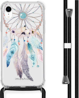 iMoshion Hoesje Geschikt voor iPhone Xr Hoesje Met Koord - iMoshion Design Hoesje met Koord - Transparant / Meerkleurig / Dreamcatcher
