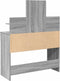 vidaXL - Kaptafel - met - LED-verlichting - 100x40x130 - cm - grijs - sonoma