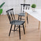 Coast Set van 2 Metalen Eetkamerstoelen - Industriële Design - Ergonomische Rugleuning - Zwart (2 stuks)