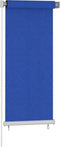 vidaXL - Rolgordijn - voor - buiten - 60x140 - cm - HDPE - blauw