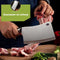 HI NATURE™ Hakmes RVS - Chopping Hakmes - Vlijmscherp Breed Lemmet 29cm - Zilver