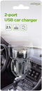 Gembird EG-U2C2A-CAR-02 - USB-autolader 2-poorts 5 V / 2.1 A - Ingebouwde beveiliging - Zwart