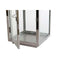 Kaarshouder DKD Home Decor Gouden Zilverkleurig Aluminium Kristal 14 x 14 x 35 cm (2 Stuks)