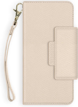Selencia Hoesje Geschikt voor iPhone SE (2022) / SE (2020) / 8 / 7 / 6s / 6 Hoesje Met Pasjeshouder - Selencia Llyr 2-in-1 Uitneembare Slang Bookcase - Wit