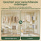 SoBuy FRG34-II-W - Telescoop Kledingrek - Verstelbaar B(147–195) x H(200–295) cm - Wit