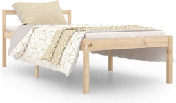 vidaXL - Seniorenbed - massief - grenenhout - 90x190 - cm