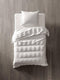 YELLOW Velvet Touch Dekbedovertrek - Eenpersoons - 140x200/220 cm - Optical White